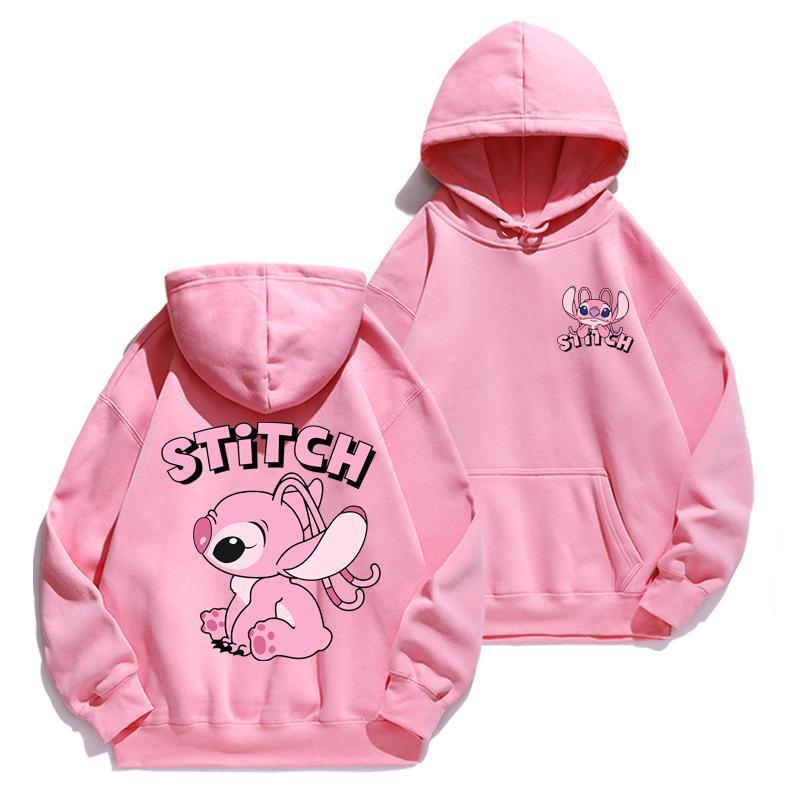 Cartoon Stitch Hoodie Loose Lo - Street Fashion Hoodie 评论和价格
