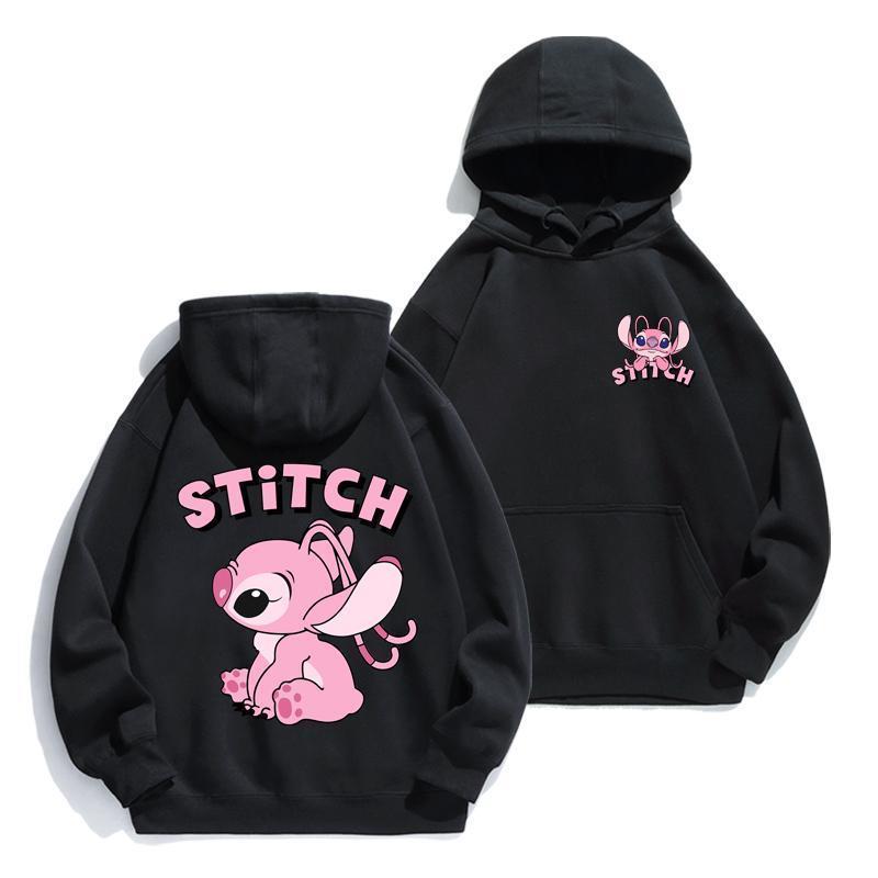 Cartoon Stitch Hoodie Loose Lo - Street Fashion Hoodie 评论和价格