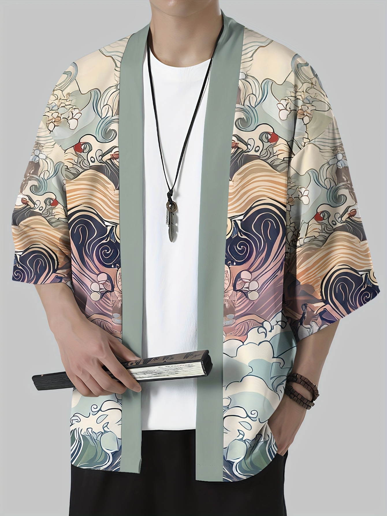2026 Summer New Men's Kimono w - Street Fashion Kimono 评论和价格