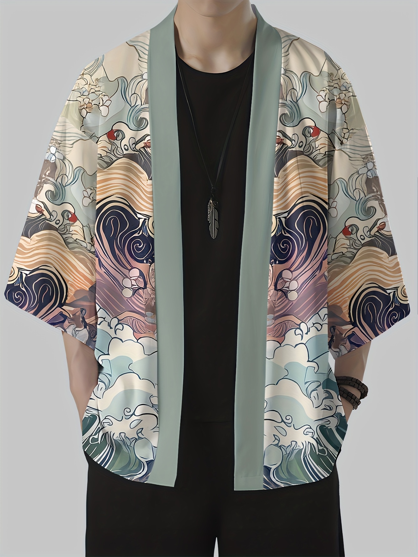 2026 Summer New Men's Kimono w - Street Fashion Kimono 评论和价格