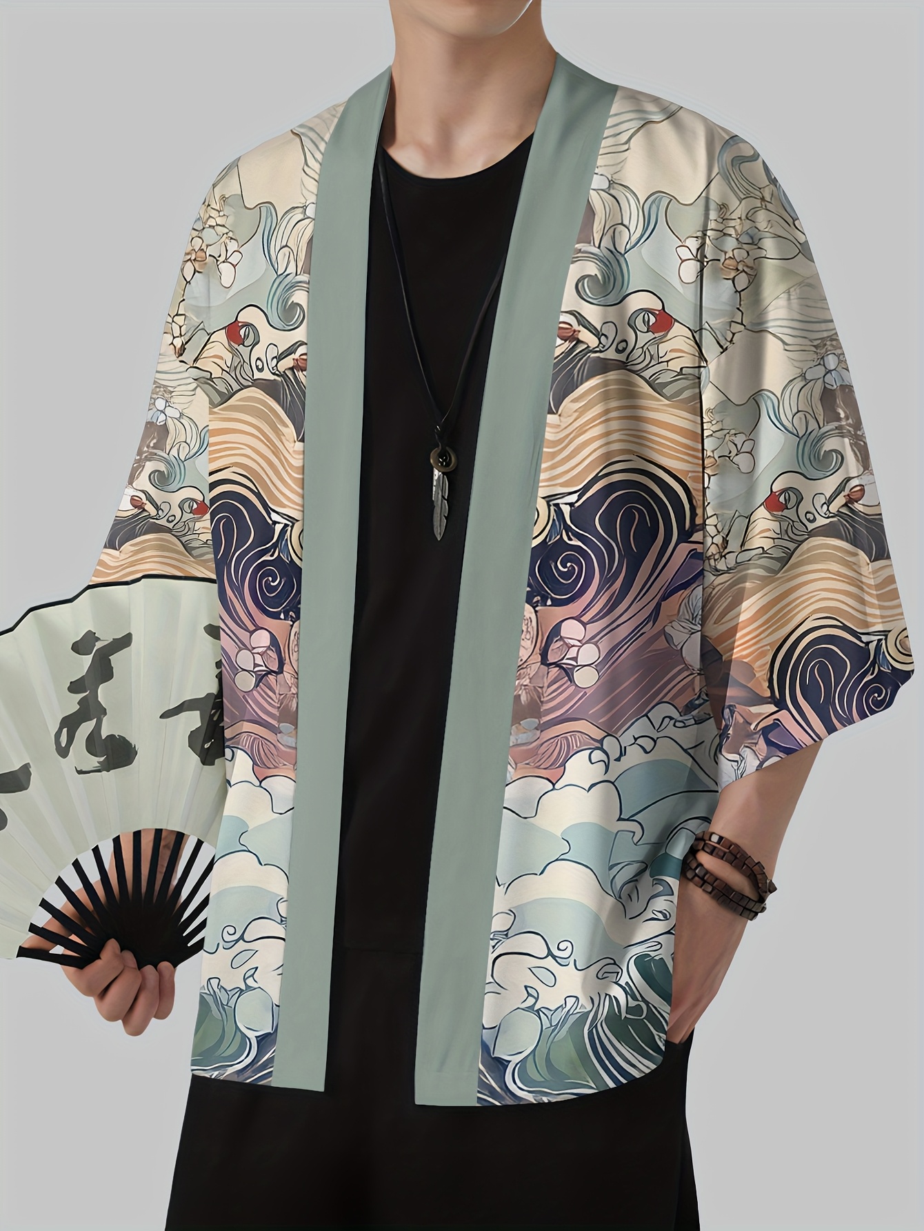2026 Summer New Men's Kimono w - Street Fashion Kimono 评论和价格