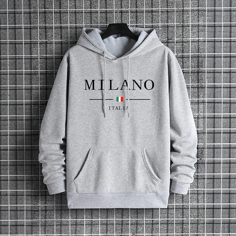 Italy Milan Fashion Men's Hood - Street Fashion Milan 评论和价格
