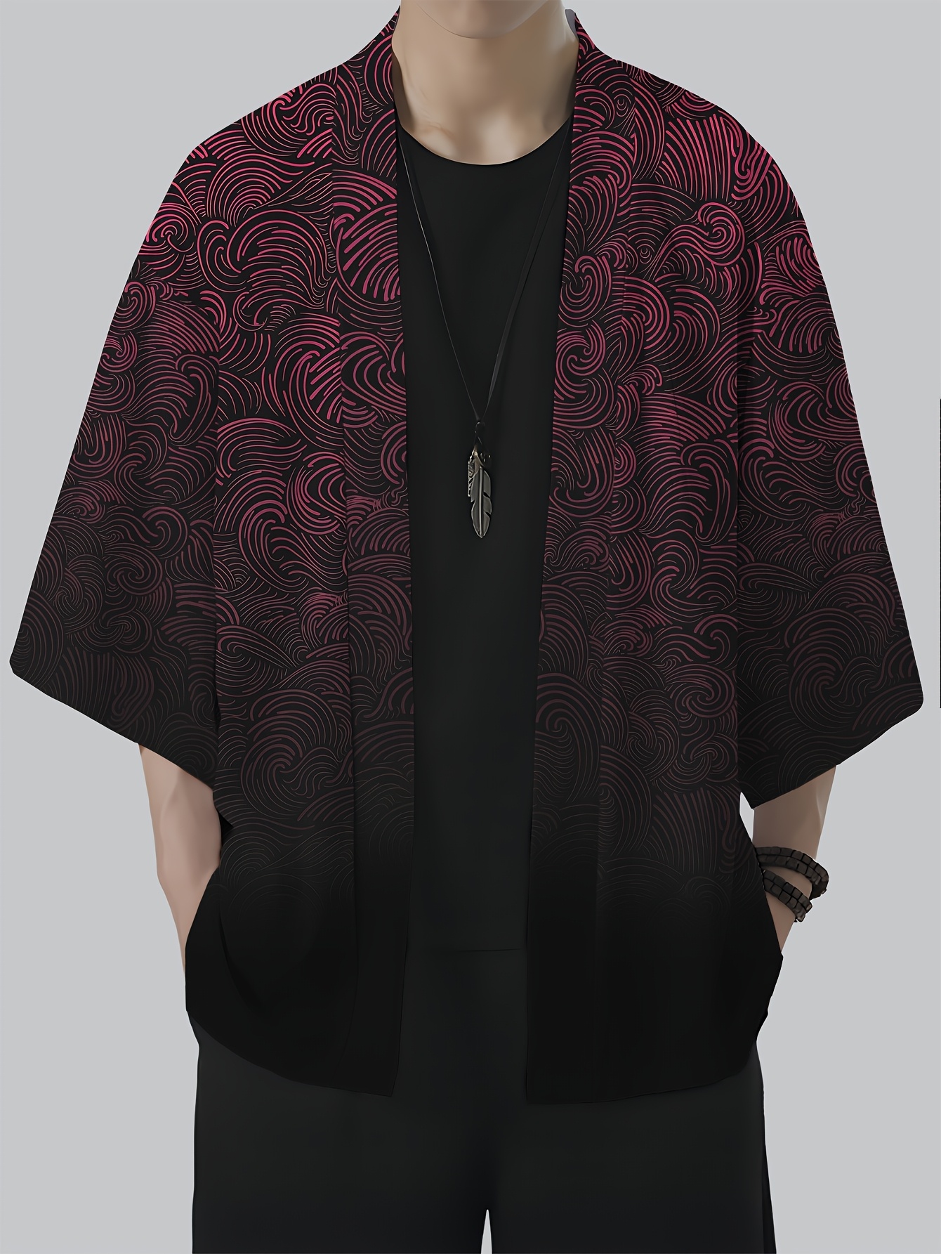 2026 Summer New Men's Kimono 3 - Street Fashion Kimono 评论和价格