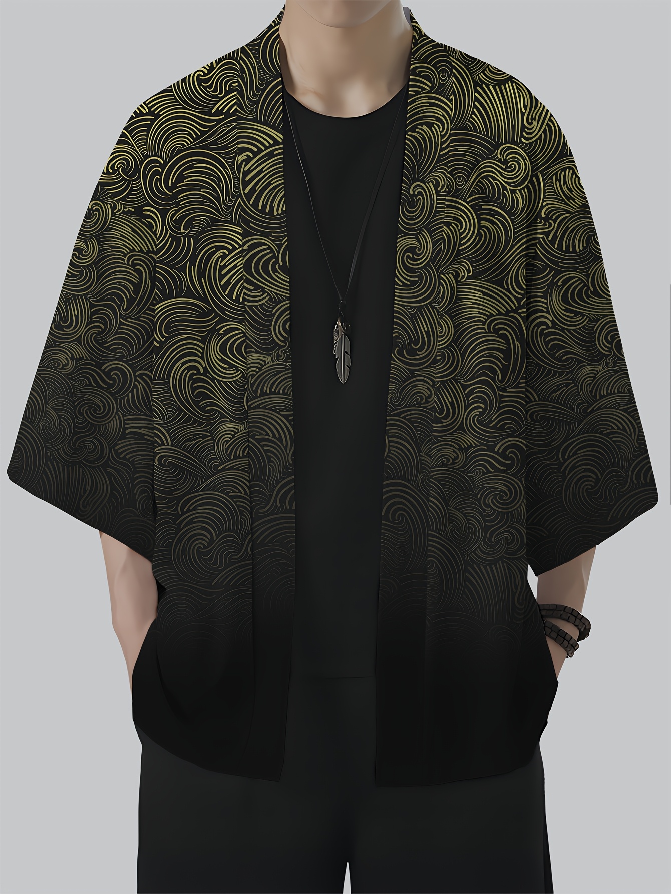 2026 Summer New Men's Kimono 3 - Street Fashion Kimono 评论和价格