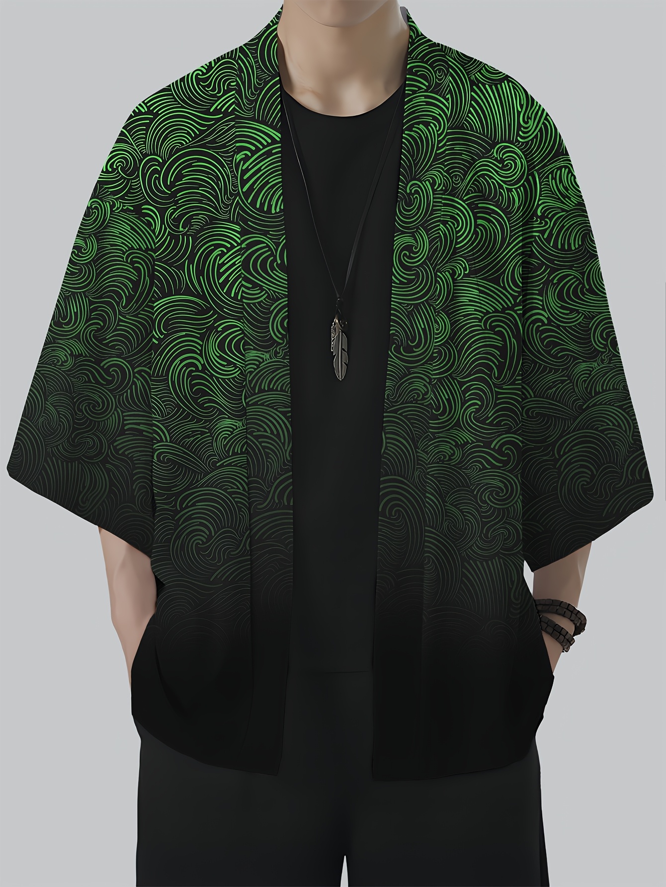 2026 Summer New Men's Kimono 3 - Street Fashion Kimono 评论和价格