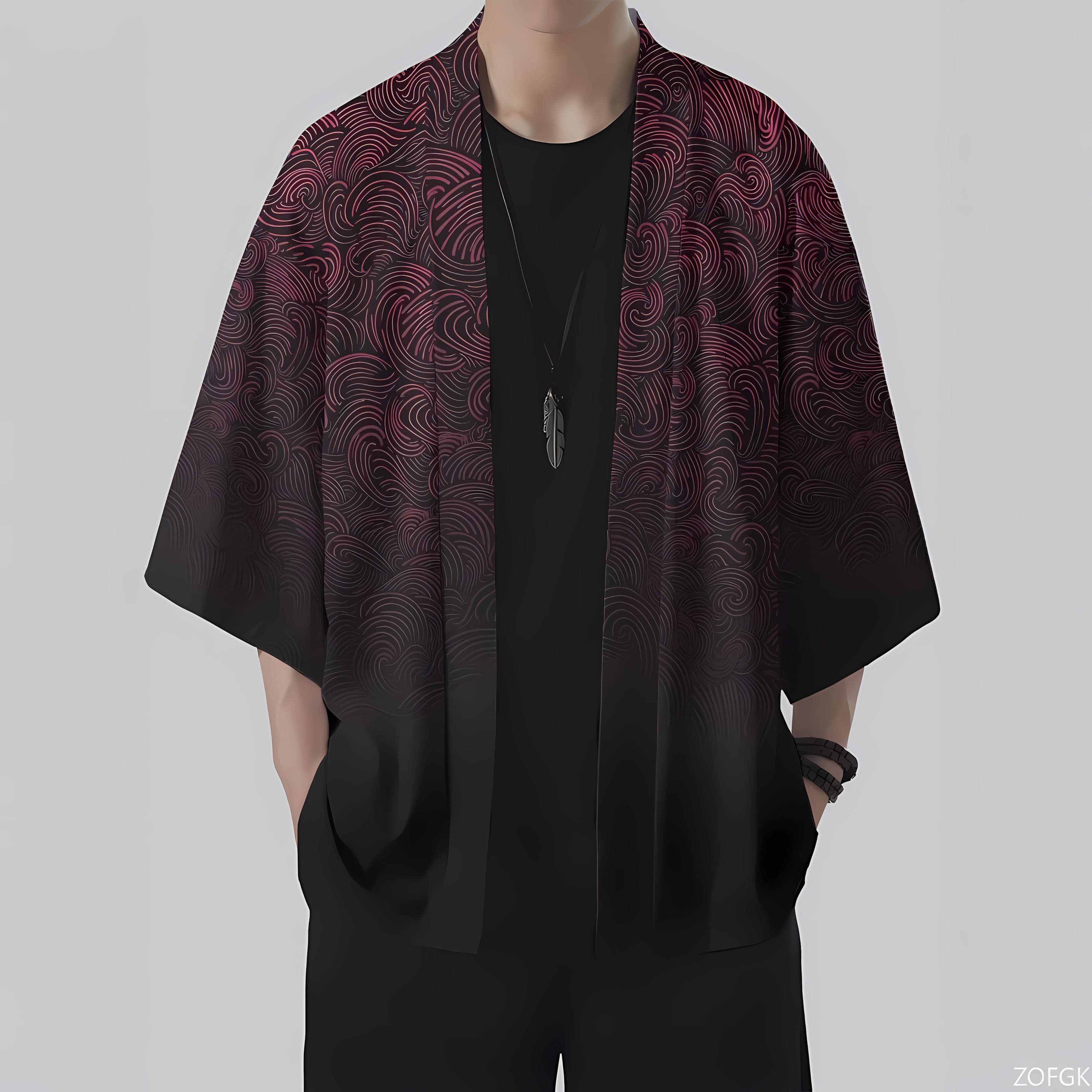2026 Summer New Men's Kimono w - Street Fashion Kimono 评论和价格