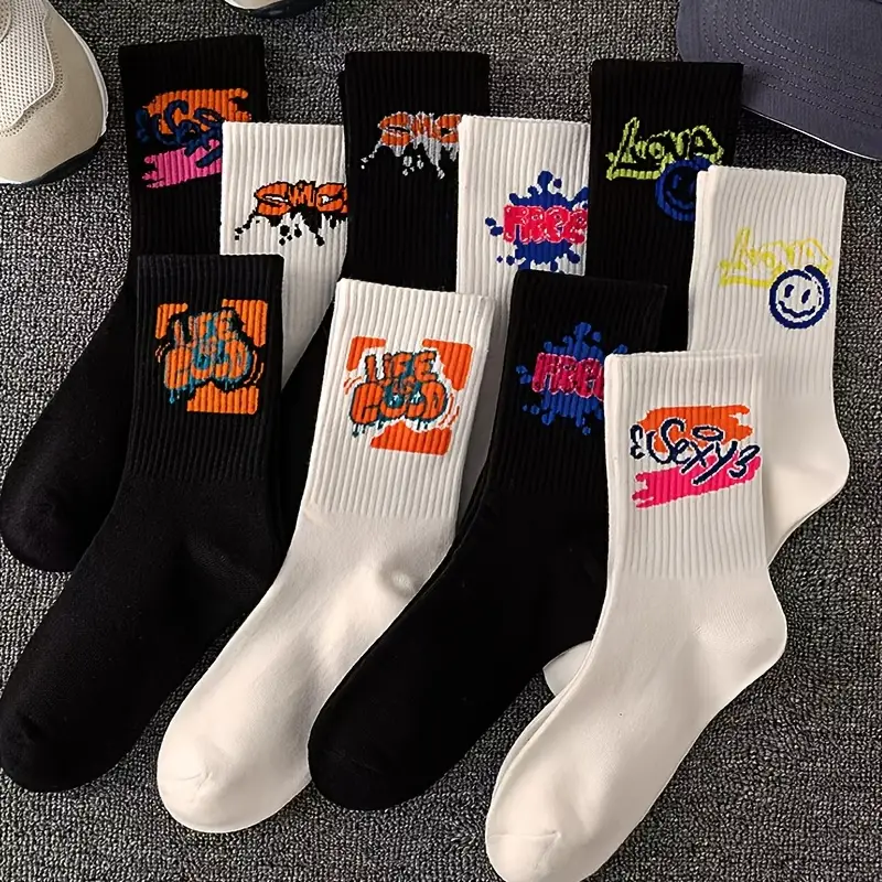 8 Pairs of Fashionable Graffit - Street Fashion Graffiti 评论和价格