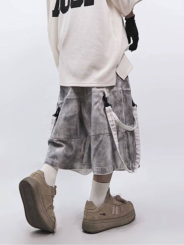 Retro Hip-hop Men's Ripped Jea - Street Fashion Jeans Men 评论和价格