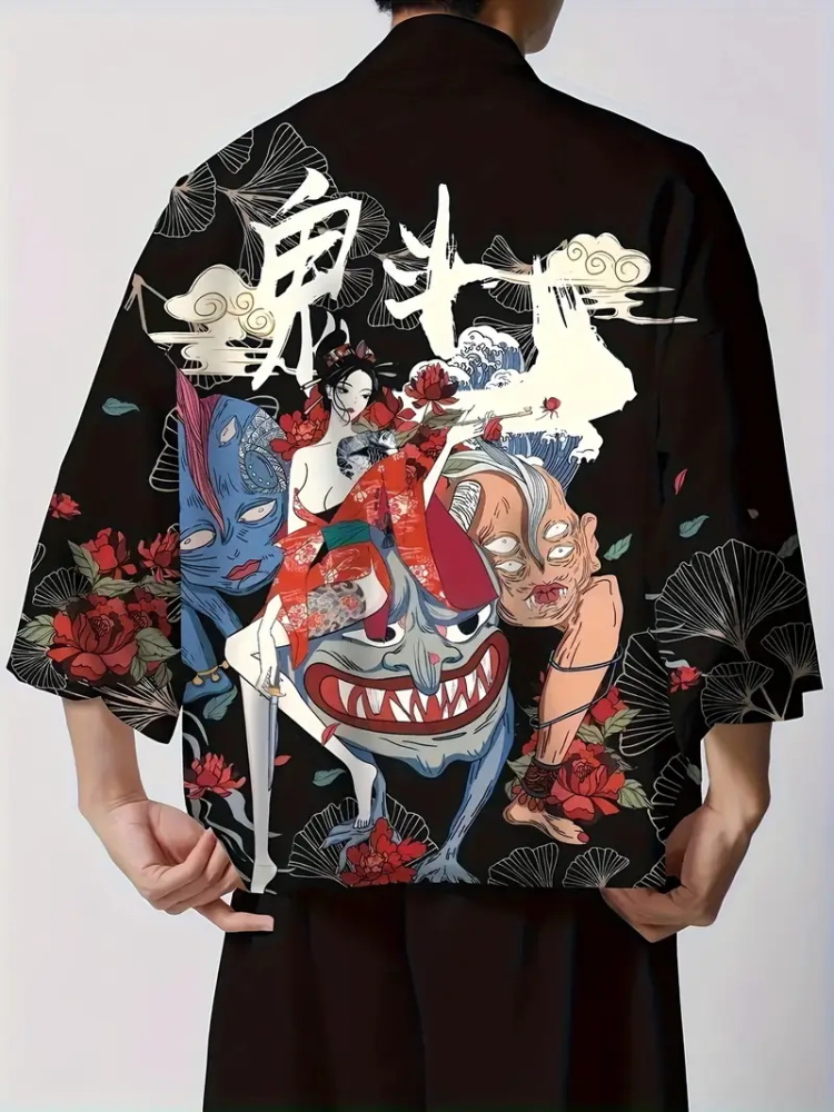 Men's Fashion Japanese Summer  - Street Fashion Kimono 评论和价格