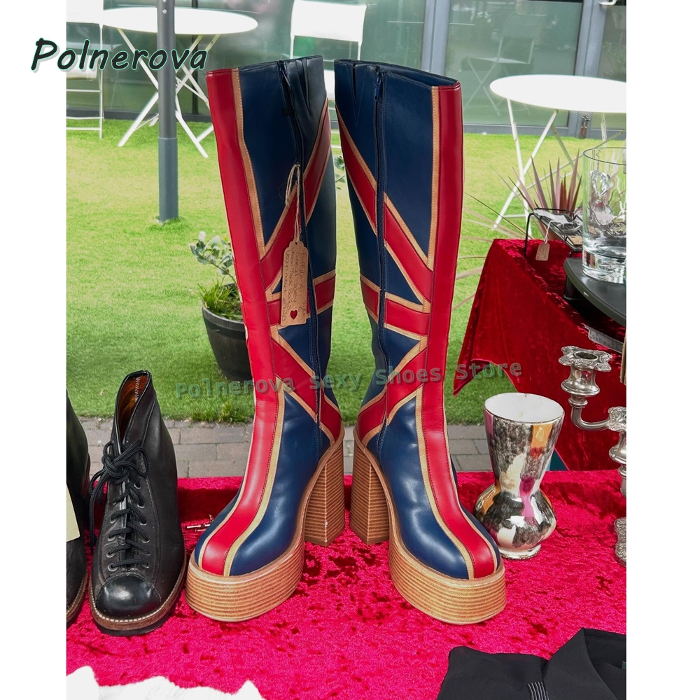 Union Jack Platform Fashion Bo - Girl Fashion Street 评论和价格