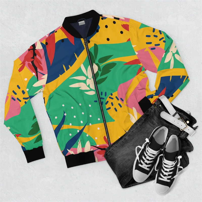 New Men's Jacket African Style - Street Fashion Graffiti 评论和价格