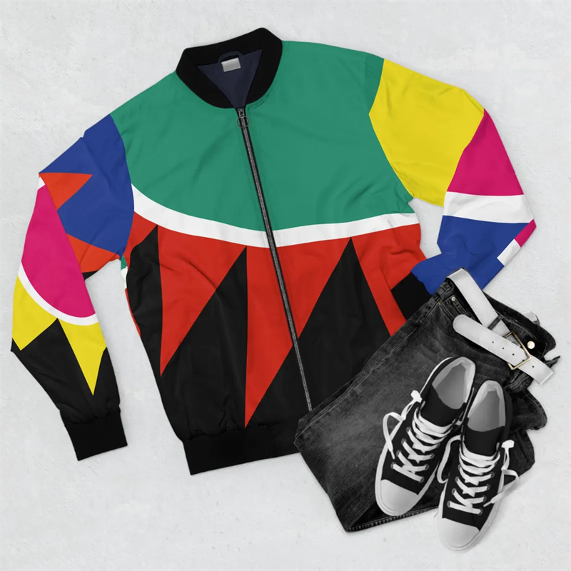 New Men's Jacket African Style - Street Fashion Graffiti 评论和价格