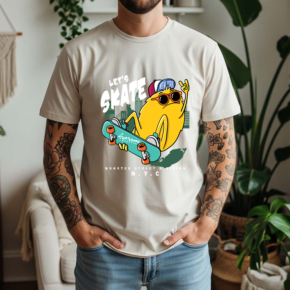 100% Cotton NYC Skate Monster  - Street Fashion Nyc 评论和价格